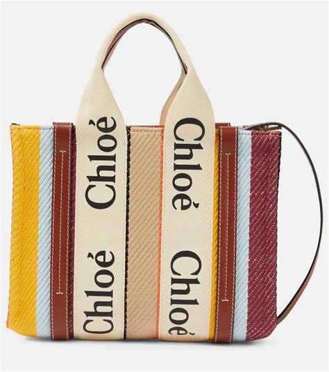 chloe woody tote size comparison